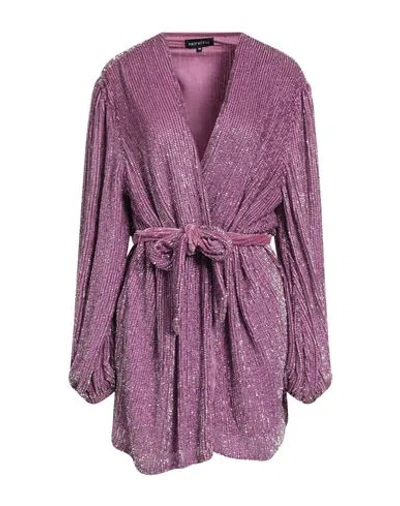 Retroféte Retrofête Woman Mini Dress Mauve Size L Viscose In Purple
