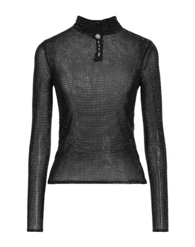 Retroféte Retrofête Woman Top Black Size S Nylon, Elastane