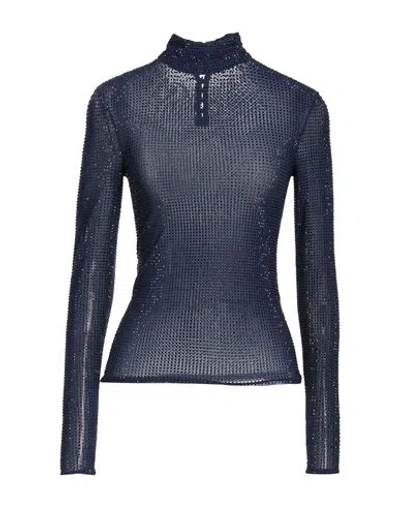Retroféte Retrofête Woman Top Midnight Blue Size S Nylon, Elastane