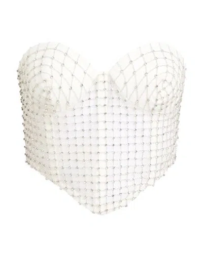 Retroféte Retrofête Woman Top Off White Size M Nylon