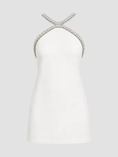 Retroféte Women's Ailsa Embellished Jersey Crepe Mini Dress In White