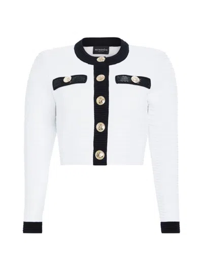 Retroféte Women's Ainsley Jacket In White Black