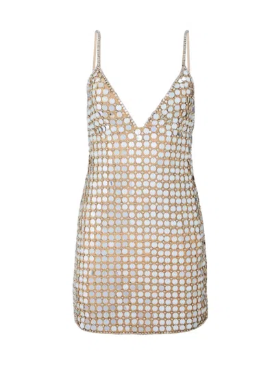 Retroféte Airalyse Sequinned Minidress In Champagne Dust