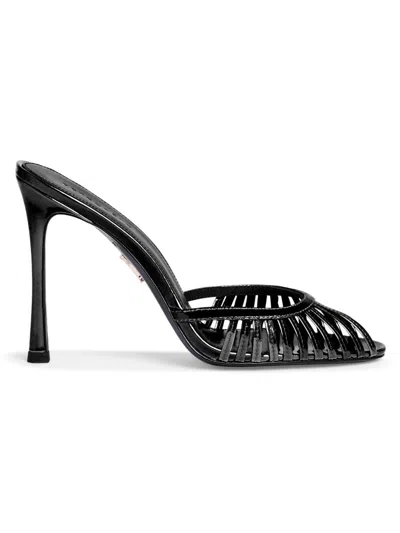 Retroféte Women's Allistair 105mm Patent Leather Sandals In Black