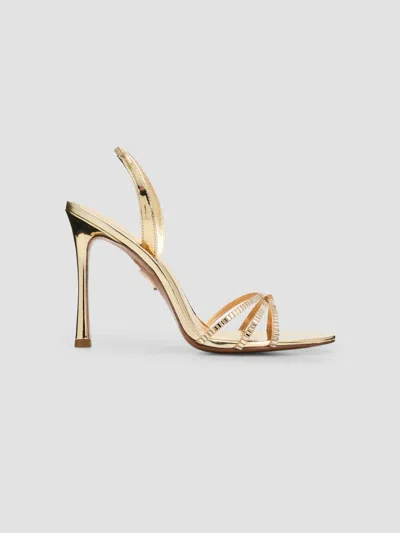 Retroféte Women's Anabel 105mm Embellished Leather Slingback Sandals In Gold
