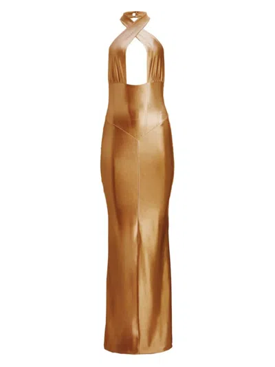 Retroféte Women's Charity Dress In Gold