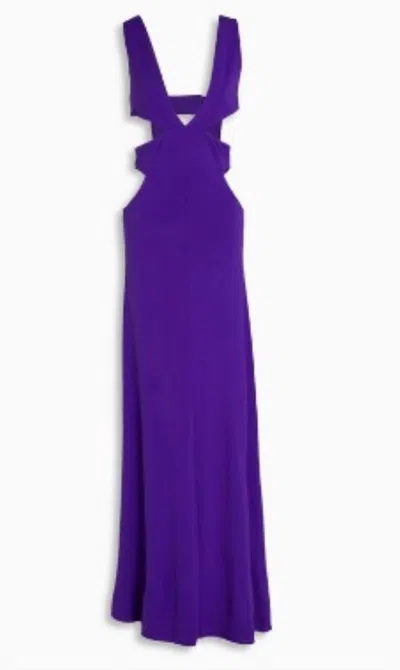 Retroféte Women's Halter Maxi Dress In Violet In Purple