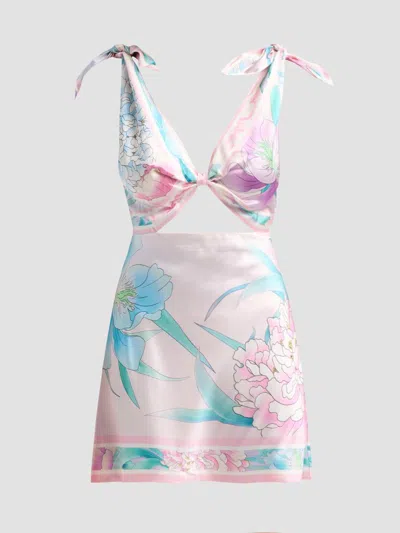 Retroféte Women's Icelyn Silk Mini Dress In Multi