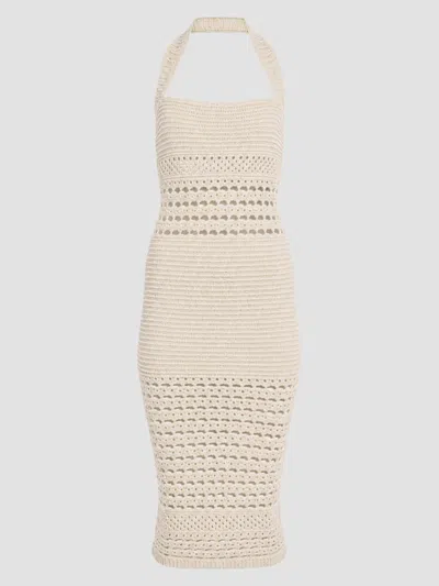 Retroféte Women's Jaycee Crochet Midi Dress In Neutral