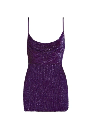Retroféte Women's Jill Sequin Dress In Royal Purple