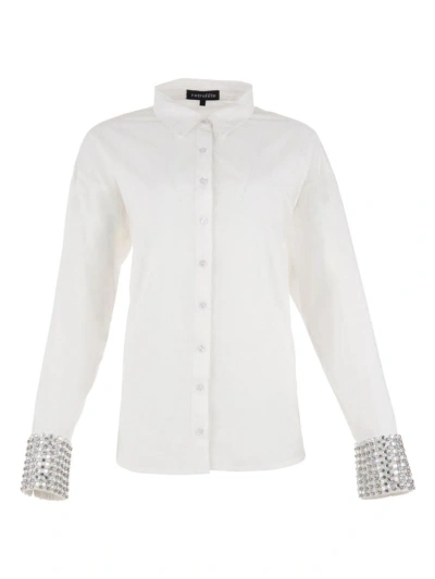 Retroféte Women's Katie Shirt In White Silver