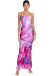 Retroféte Silk-blend Slip Maxi Dress In Multi
