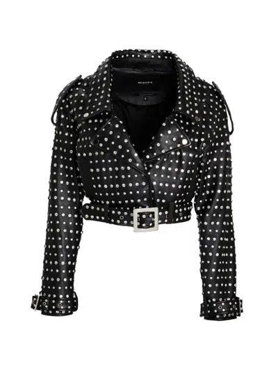 Retroféte Mora Crystal-embellished Jacket In Black