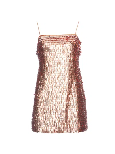 Retroféte Nara Paillette-embellished Tulle Mini Dress In Metallic