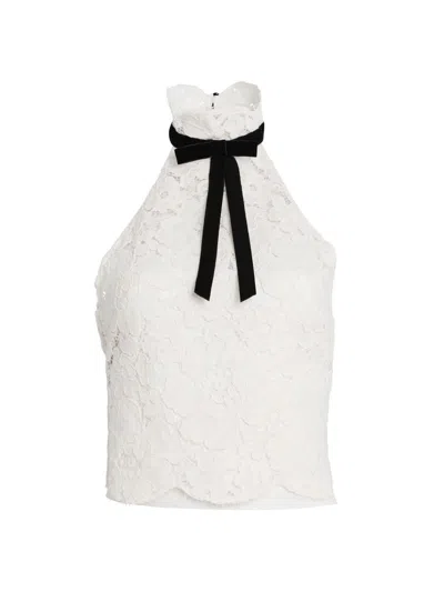 Retroféte Women's Ravenna Lace Top In White
