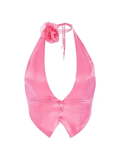 Retroféte Women's Romy Vest Top In Candy Pink