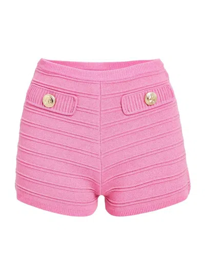 Retroféte Women's Sandra Shorts In Metallic Candy Pink