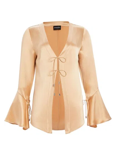 Retroféte Women's Svea Blouse In Beige