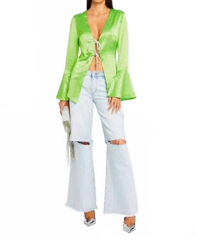 Retroféte Women's Svea Blouse In Fresh Lime In Green