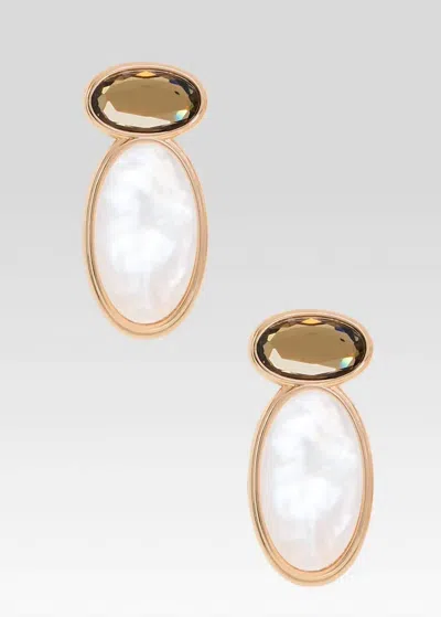 Retroféte Women's Yolanda Earring In Ochre/pearl In Multi