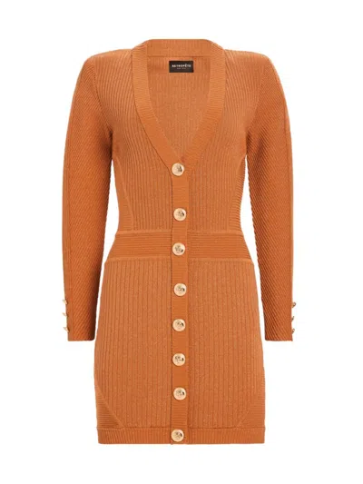Retroféte Zem Knit Dress In Metallic Rustic