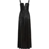 Retroféte Yvonna Metallic Sleeveless Dress In Metallic Black