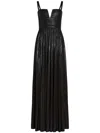 Retroféte Yvonna Metallic Sleeveless Dress In Black