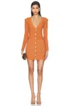 Retroféte Zem Knit Dress In Metallic Rustic In Metallic Rust