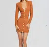 Retroféte Zem Knit Dress In Metallic Rustic In Multi
