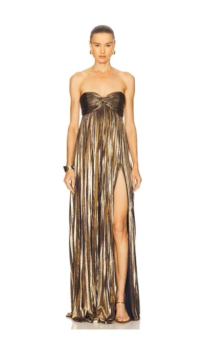 Retroféte Zoa Dress In Brown