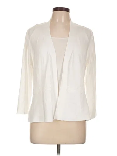 Pre-owned Retrology Cardigan Sweater In White
