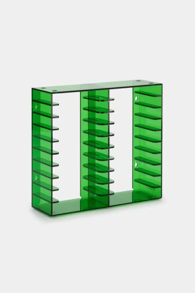 Retrospekt Acrylic Cassette Tape Storage Rack For 20 Cassettes In Green