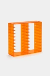 Retrospekt Acrylic Cassette Tape Storage Rack For 20 Cassettes In Orange