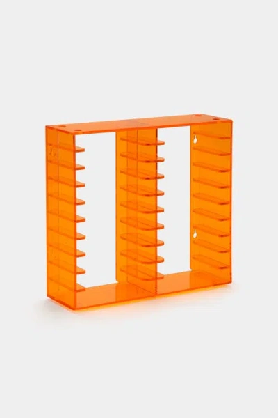 Retrospekt Acrylic Cassette Tape Storage Rack For 20 Cassettes In Orange