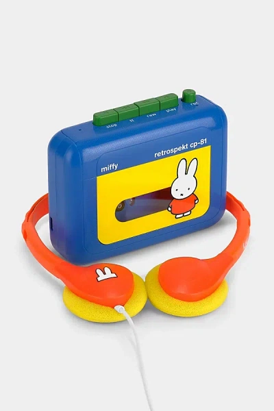 Retrospekt Miffy +  Cp-81 Portable Cassette Player In Blue At Urban Outfitters