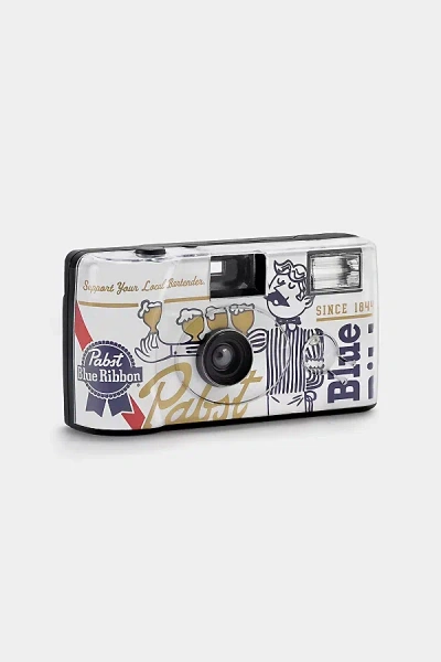 Retrospekt Pabst Blue Ribbon X  Simple-use 35mm Film Camera In White At Urban Outfitters In Multi