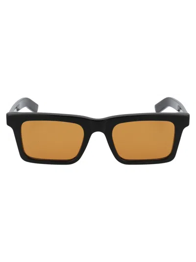 Retrosuperfuture Black Striped Acetate Sunglasses