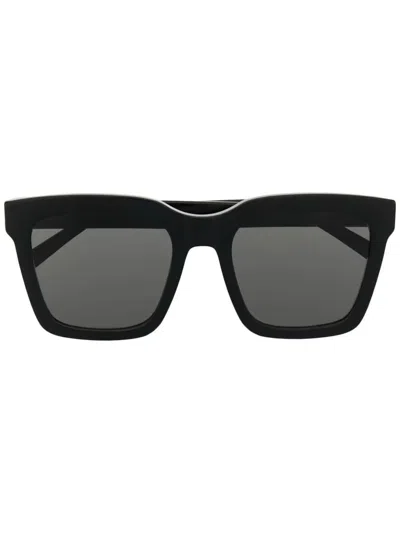 Retrosuperfuture Aalto Square Frame Sunglasses With Gold Detailing In Black