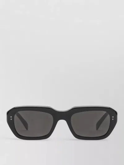 Retrosuperfuture Acetate Square Sunglasses Dark Lenses Accents In Black