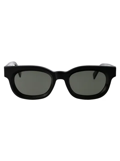 Retrosuperfuture Round-frame Sunglasses In Black