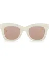 Retrosuperfuture Altura Square-frame Sunglasses In Neutrals