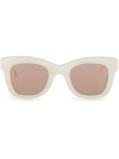 Retrosuperfuture Altura Square-frame Sunglasses In Neutrals