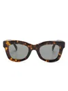 Retrosuperfuture Altura Wayfarer-frame Sunglasses In 褐色