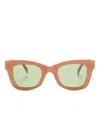 Retrosuperfuture Altura Wayfarer-frame Sunglasses In Brown