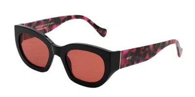 Retrosuperfuture Alva Misterio 38y Women's Sunglasses Black Size 53