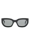 Retrosuperfuture Black Alva Sunglasses In Black
