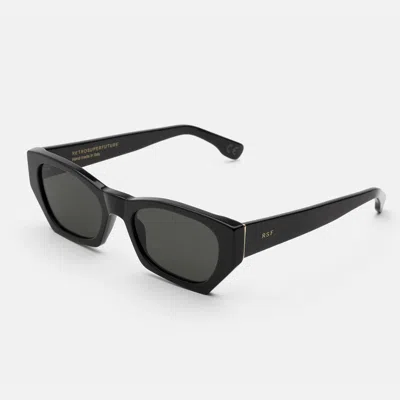 Retrosuperfuture Amata Blackblack In Black Faded