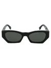 Retrosuperfuture Amata Blackblack In Black Faded