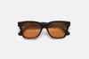 Retrosuperfuture America Refined Bold Square Frame Sunglasses In Brown
