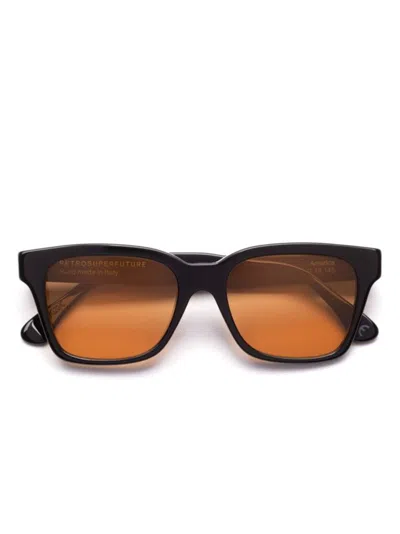 Retrosuperfuture America Refined Sunglasses In Black